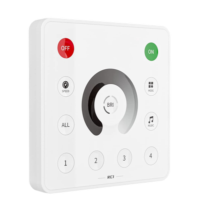 Väggmonterad fjärrkontroll för SPI löpljus controller - 2,4ghz