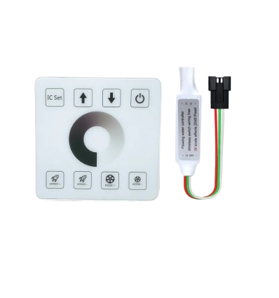 Controller + touch fjärrkontroll för SPI löpljus controller - Touch, 2,4ghz