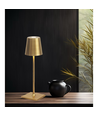 Uppladdningsbar LED mini bordlampa - Guld, touch dimbar, IP54