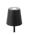 Uppladdningsbar LED bordslampa - Svart, touch dimbar, IP54