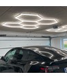 168W RA95 Hexagon LED 5 fält komplett set - Inkl. strömanslutning