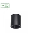 7W LED utanpåliggande spot, CCT - 3 ljusfärger, Ø9cm, svart, UGR19, 45° spridning