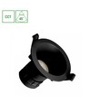 7W CCT infälld spotlight - 3 ljusfärger, Ø9cm, Hål: Ø7,5 cm