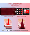 Infrarött ljusterapibälte för kroppen - 20W, 660/850 nm