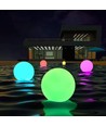 Ø20 cm RGB LED boll - Uppladdningsbar, med fjärrkontroll, IP66