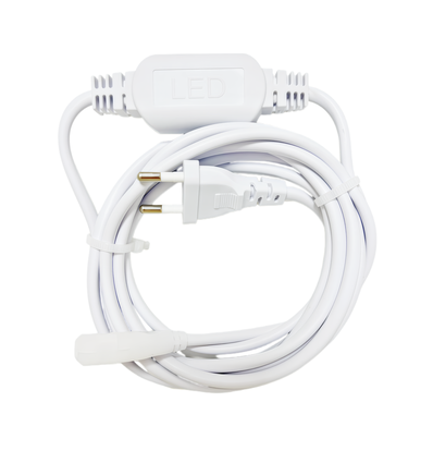 3 m sladd till 230V LED strip Neon COB - 3 meter kabel, Inkl. ändpropp, 230V