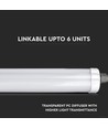 150cm 48W vattentät komplett LED-armatur, vidarekopplingsbar - 6240lm, 130lm/W, IP65, 6 års garanti