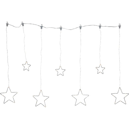 Outlet: EGLO DEW DROP STARS LED-dekoration i silver - L1200 mm