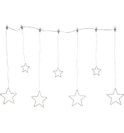 Outlet: EGLO DEW DROP STARS LED-dekoration i silver - L1200 mm