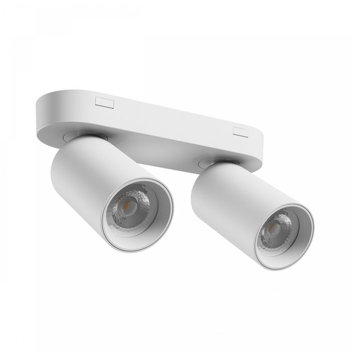 Taklampa med 2 spots, GU10 - Vit, IP20 inomhus, utan ljuskälla