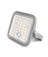 20W LED solcellsstrålkastare med sensor - 1400lm, IP65, 5000K, grå, utomhus