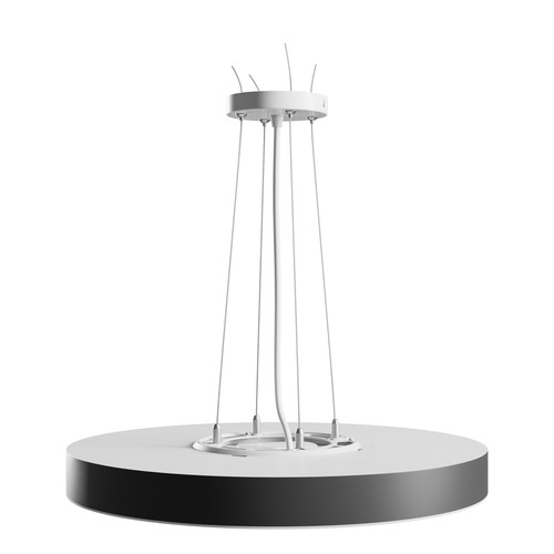 36W Nymphea Optima CCT taklampa - 120lm/W, Ø40cm, svart ring, justerbar CCT, IP20