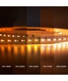 5m 17W/m DimToWarm LED-strip RA95 - 24V, IP20, 224 LED per meter
