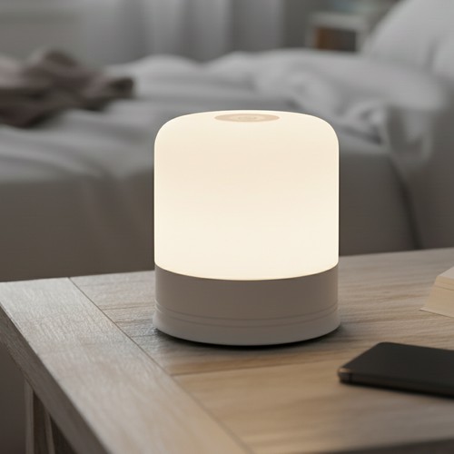 Uppladdningsbar LED bordslampa Inomhus/utomhus - Vit, touch dimbar, 3i1, IP54 utomhus bordslampa