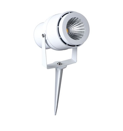 VT-857 trädgårdslampa 12W - 4000K, vit, jordspjut