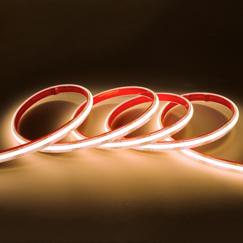 5m 10W/m Vattentät COB CCT LED-strip RA90 - 24V DC, IP68, 576 LED per meter