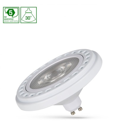 GU10 AR111 20W Premium LED spot, RA90 - 30 grader, vit, 4000K, 5 års garanti