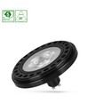 GU10 20W LED-spot AR111 - RA90, 30° spridning, svart hölje, 5 års garanti