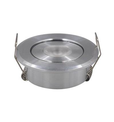 1,5W Ø5,2cm elevator-spot - Hål: Ø4,4 cm, Mått: Ø5,2 cm, 25° spridning, 1m sladd