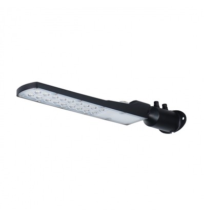 50W skymnings LED gatlampa - Skymningssensor, Ø60 mm, IP65, svart, 230V
