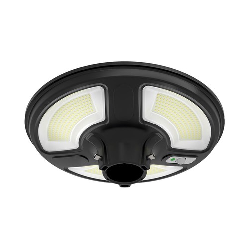 Vt-45w LED trädgårdslampa 7,5W - solcellsdriven, rund, med sensor, RF-fjärrkontroll, 6500K, IP65
