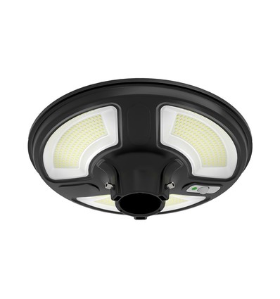 Vt-45w LED trädgårdslampa 7,5W - solcellsdriven, rund, med sensor, RF-fjärrkontroll, 6500K, IP65