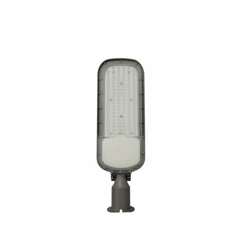100W skymnings LED gatulampa - Skymningssensor, Ø60 mm, grå, IP65, IK09, 230V