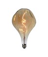 E27 4W LED Filament Spiral lampa - A165, Amber glas, 2700K, 250lm, Ø16,5cm