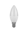 3 st. E14 4,5W LED kronljus - 4000K, ersätter 40W, 180 grader, vit plast