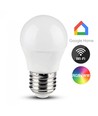 5-pack E27 5W Wifi LED-lampa - G45, Tuya/Smart Life, fungerar med Google Home