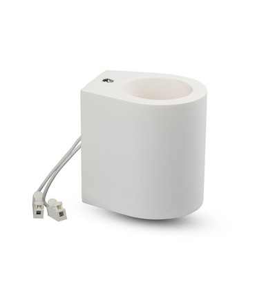 G9 utanpåliggande spot i gips, rund - Vit, max 25W, IP20 inomhus, utan ljuskälla