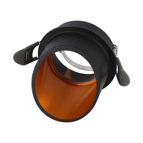 Vt-974 lampa gu10 - rund svart