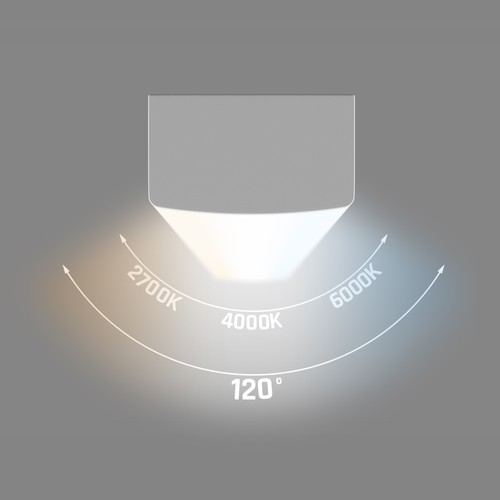 60cm LIMEA SUBTILO 15W LED taklampa - 120lm/W, CCT, vit, IP20