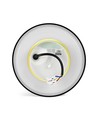 Dome 12W rund LED-vägglampa - IP65, CCT, svart