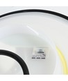 Dome 12W rund LED-vägglampa - IP65, CCT, svart