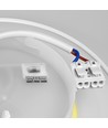 Dome 12W rund LED-vägglampa - IP65, CCT, vit