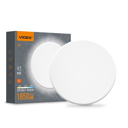 Dome 18W rund LED-vägglampa - IP65, CCT, vit