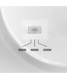 DOME vägglampa 18W - CCT, IP65, vit