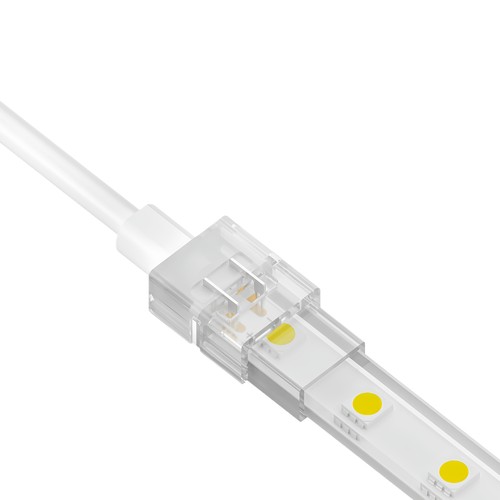 Vattentät startstik till LED strip - 10mm, enkeltfärgad, IP68, 5V-24V