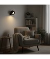 4,5W Uppladdningsbar vägglampa CCT - IP20, rund, mattsvart, 360° roterbar, inkl. ljuskälla och fjärrkontroll