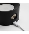 4,5W Uppladdningsbar vägglampa CCT - IP20, rund, mattsvart, 360° roterbar, inkl. ljuskälla och fjärrkontroll