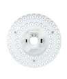 Ø17 cm / 24/18/12W LED-insats med linser - Flimmerfri, valbar CCT, ersätter G24, cirkellysrör och kompaktlysrör