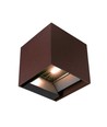 9W LED Solcellsvägglampa - IP65, CCT, 3 ljusfärger, PIR-sensor, cortenfärgat hölje