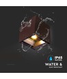 9W LED Solcellsvägglampa - IP65, CCT, 3 ljusfärger, PIR-sensor, cortenfärgat hölje