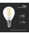E14 6W filament LED klotlampa - P45, 600lm, klart glas, Samsung LED chip