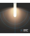 E14 4W LED-lampa - T20, glödtråd, klart glas