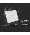 Vt-4949-Fc LED projektor 50W - snabb anslutning, PIR-sensor, 3000K, svart hus, 120 lm/W