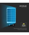6W Solara LED gatubelysning med solceller - 800lm, IP65, 6000K, svart, utomhus