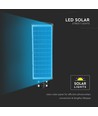 12W solcells LED gatubelysning - 1200lm, IP65, 6000K, svart, inkl. solpanel och batteri