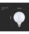 E27 22W LED G120 glob-lampa - 2600lm, Samsung LED chip, matt glas